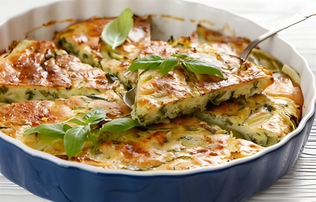 Courgettes en tarte