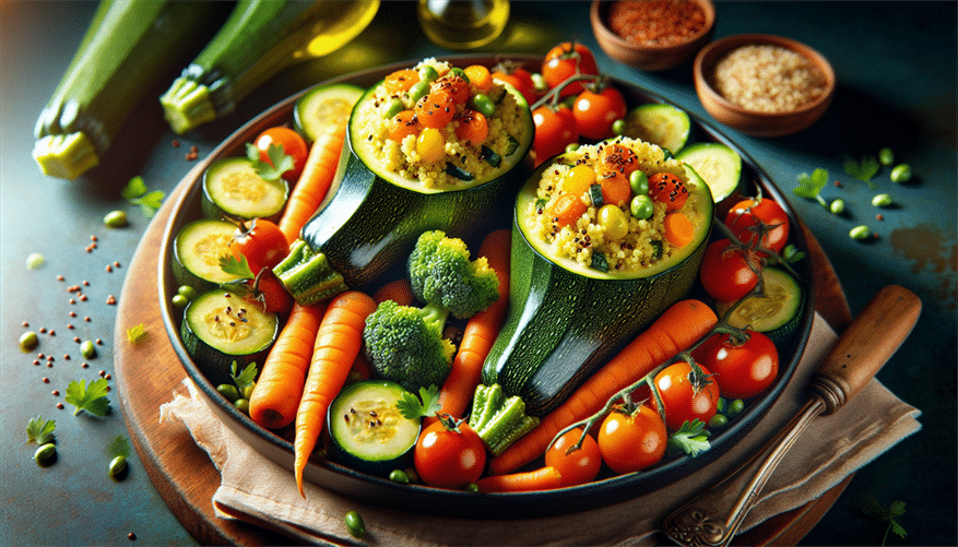 Courgettes garnies: un plat principal qui a du caractère