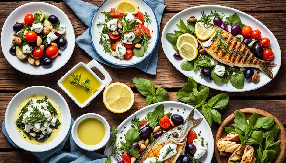 Exemples de menus inspirés du regime cretois