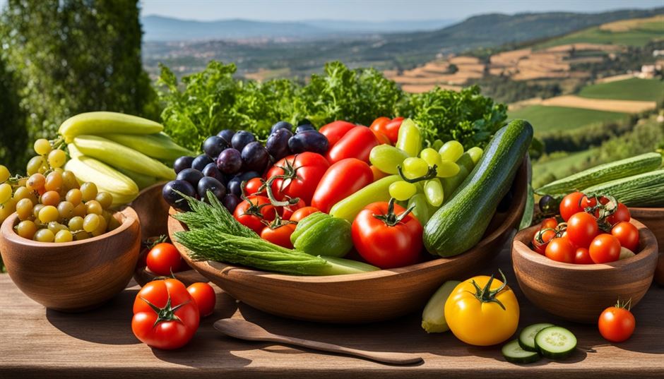 Les aliments clés du régime crétois