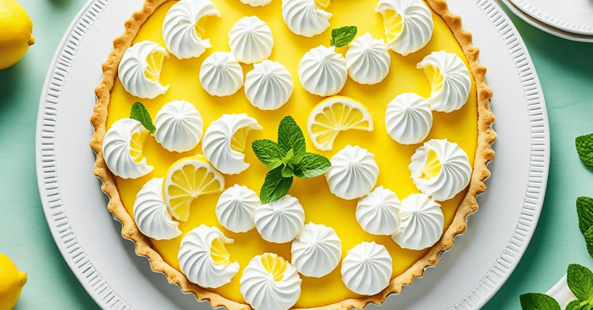 tarte au citron meringuée