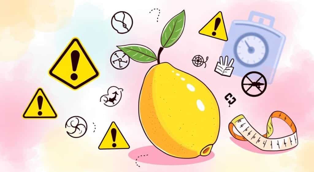 Précautions et contre-indications du régime citron