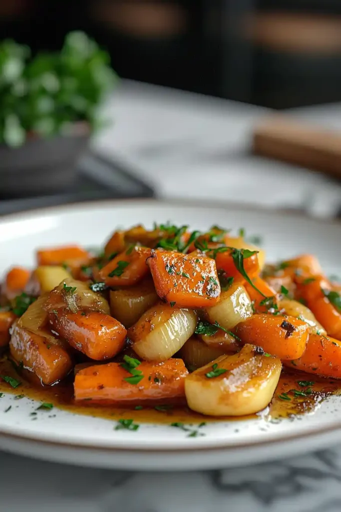 Poêlée de poireaux et carottes fondantes et caramélisées