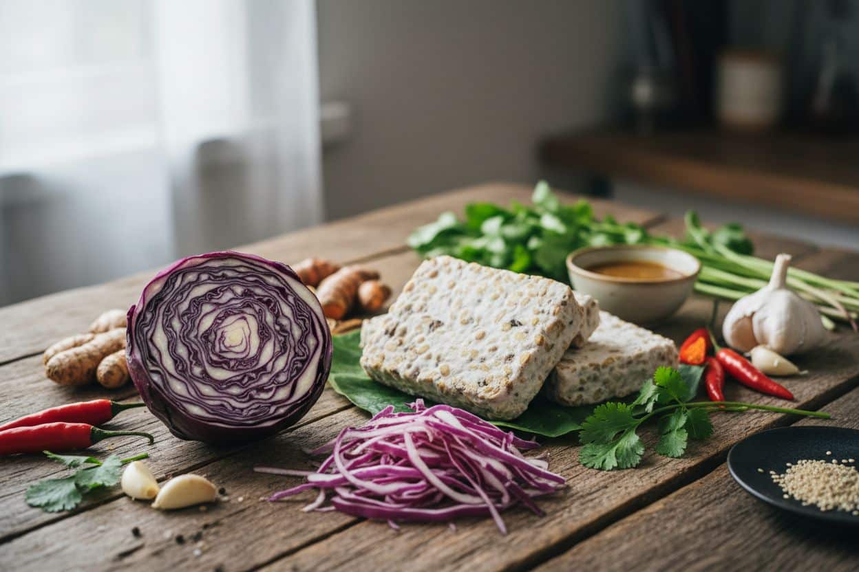 Légumes crucifères et aliments sans gluten pour la gestion de la maladie d'Hashimoto.