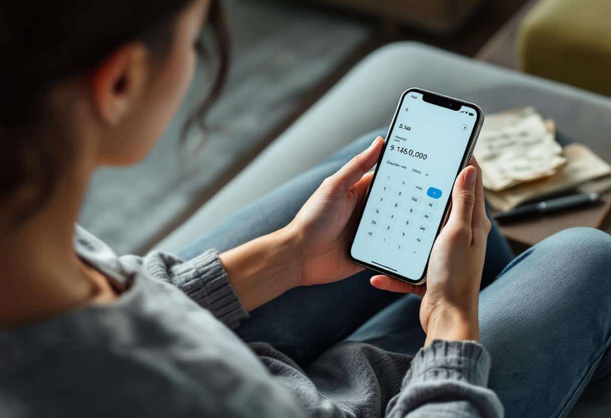 Personne calculant sa maintenance calorique sur un ordinateur portable, affichant des formules pour le métabolisme de base et la DEJ.