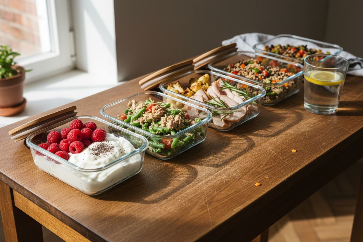 Plan de repas hebdomadaire détaillé pour un régime à 1000 calories par jour avec index glycémique bas.