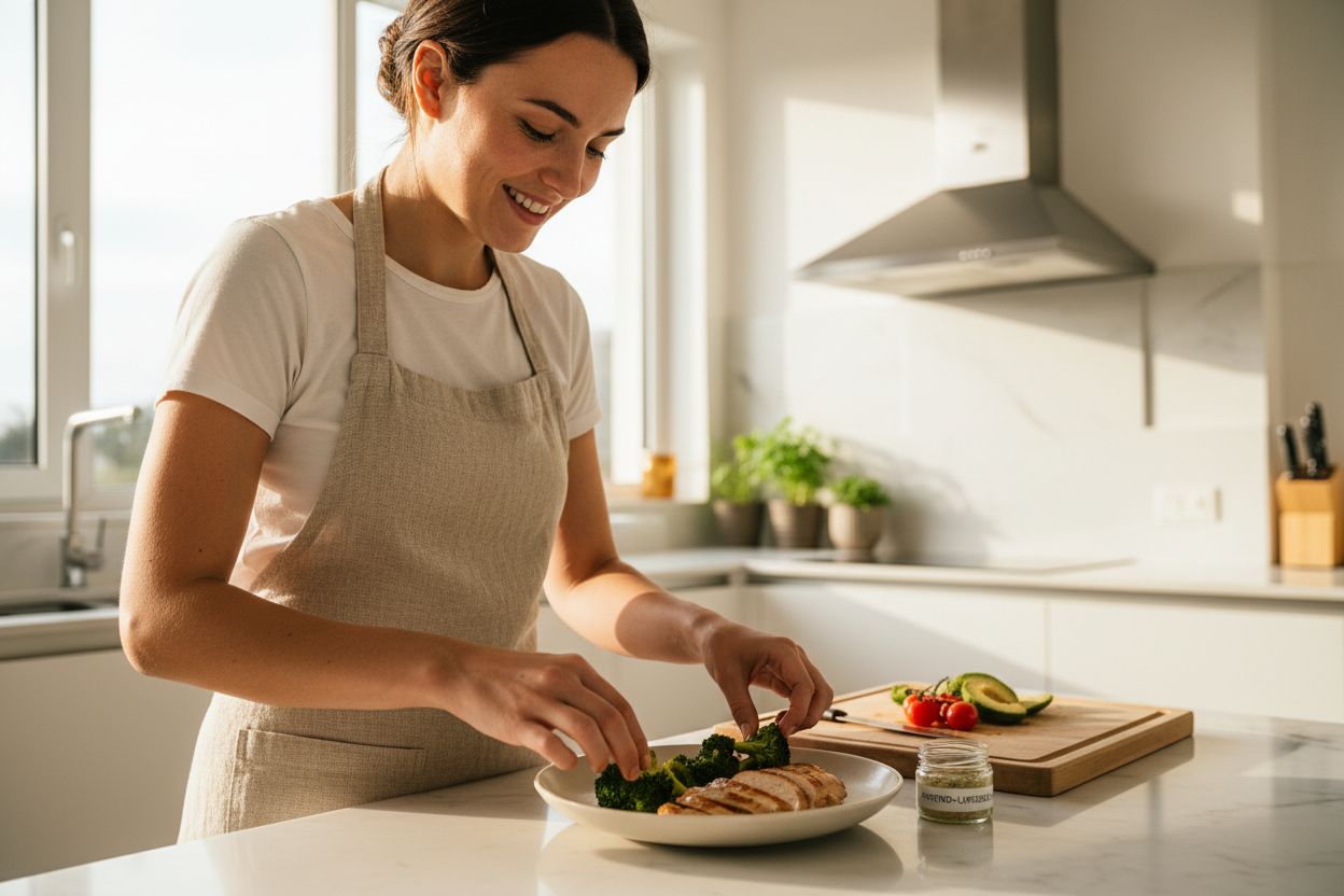Exemple de repas sain pour la phase 1 du Régime Montignac favorisant la détox métabolique et la perte de poids.