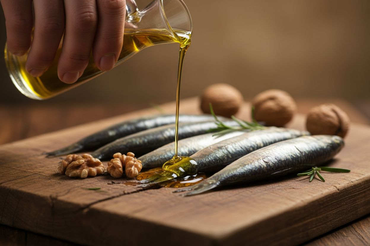 Sélection d'aliments à index glycémique bas et sources d'Oméga-3 pour un reset métabolique.