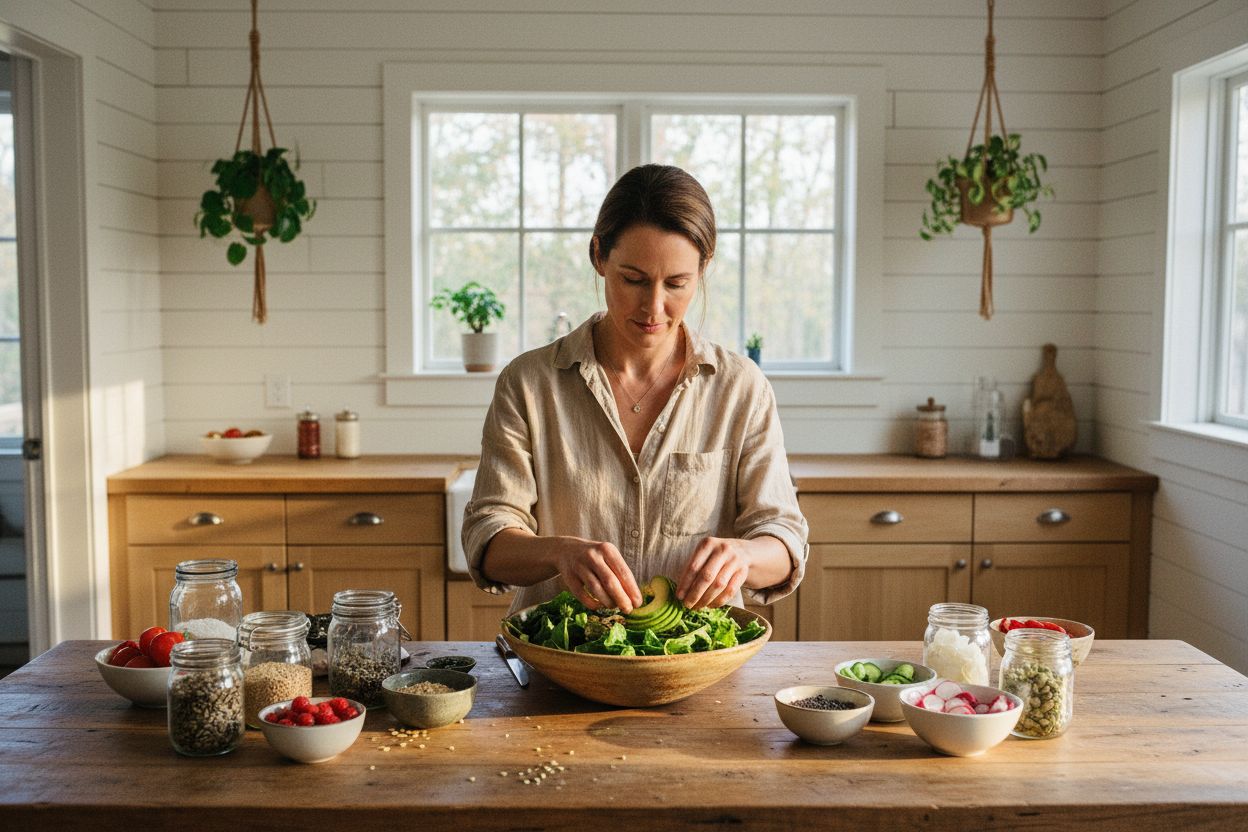Assiette équilibrée pour un régime hypothyroïdie perte de poids favorisant le métabolisme basal.