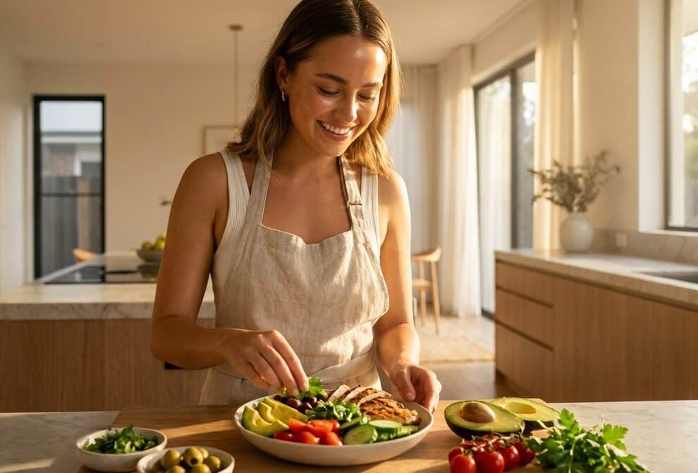 Exemple de menu de régime pour perdre 10 kilos avec des aliments sains et équilibrés.