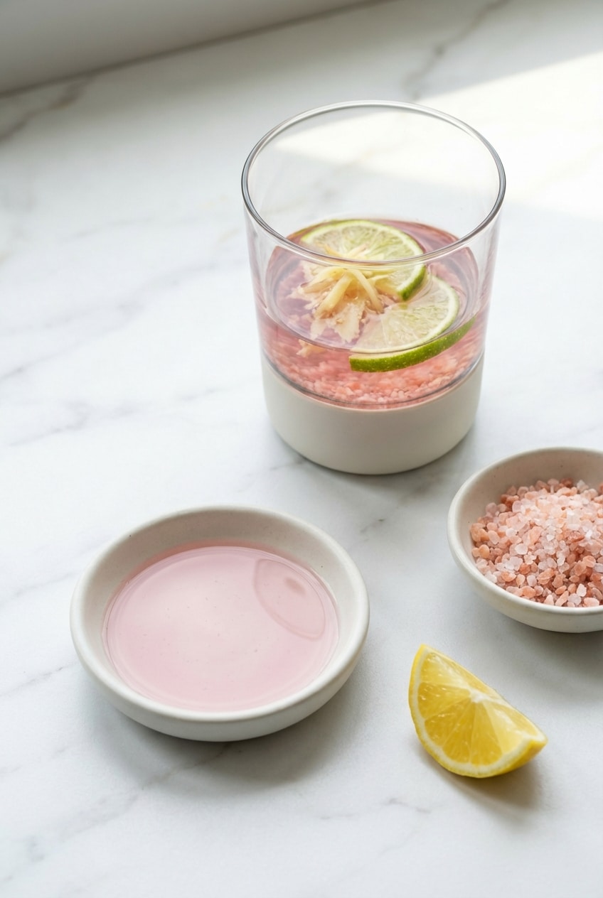 Service d'une recette japonaise au sel rose pour maigrir respectant le principe de Hara Hachi Bu.